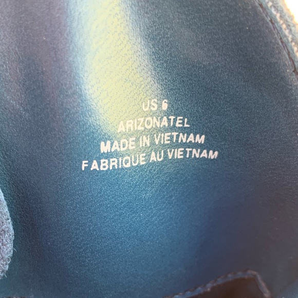 Arizonatel Blue Suede Slouch Western Boots Size 6 - Picture 6 of 9